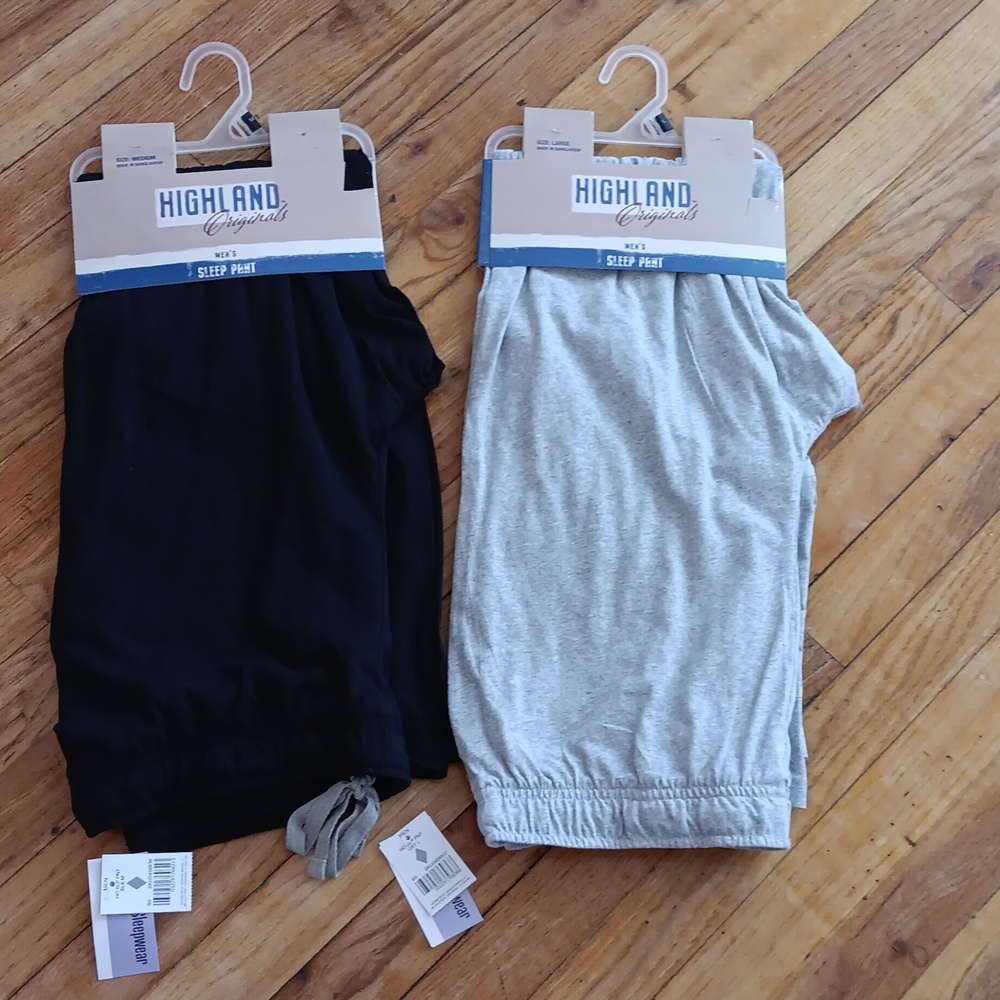 Black Or Gray Lounge Sleep Pants, M, L & XL Available NWT